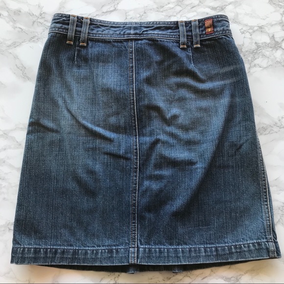 7 For All Mankind Denim Skirt - Picture 2 of 2